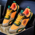 cheap Casual Sneakers-Men's Yellow Sports Sneakers with Black Accents - Lightweight Design, Breathable, Ideal for Running, Sports and Active Lifestyle