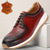 abordables Baskets en cuir haut de gamme-Baskets décontractées en cuir rouge de qualité supérieure pour hommes avec amorti doux et semelle extérieure durable - design élégant et confortable, idéal pour un usage quotidien et des sorties de week-end