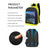 economico Zaini per Università-Zaino con display LED per ragazzi e studenti universitari con controllo tramite app zaino per laptop techwear impermeabile per viaggi gaming e pendolarismo