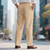 cheap Holiday-Men&#039;s Linen Pants Trousers Summer Pants Beach Pants Pocket Straight Leg Plain Comfort Breathable Vacation Daily Holiday Hawaiian Boho Black White