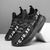 preiswerte Herren Laufschuhe-Grüne Herren-Laufschuhe mit auffälligem Schriftzug – bequem, leicht, ideal zum Laufen, fürs Fitnessstudio und für einen aktiven Lebensstil.