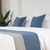 cheap Bedding Accessories-Bed Runner Bed Scarf, Two Tone Colors Decorative Bed Scarf for Home Hotel Bedspreads Scarves Protection Modern Solid Bed Runner for Foot of Bed Home Bedroom Bedding Decoration