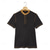 billige Uformell Henley T-skjorte-Herre Henly-skjorte T-skjorte Kort Erme Lapper Mote Designer Grunnleggende Dobbelt garn Kontrastsøm Fargematchende dekorative linjer Henley Avslappet Feriereise Gate Sommer Alle årstider Grå Henley