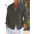 economico Vacanza-Per uomo Camicia Camicia di lino Camicia Estiva Abbigliamento da spiaggia Camicia con Bottoni Semplice Vacanza Crociera Nero Bianco Rosa Blu Manica Lunga Colletto Primavera &amp; Estate Abbigliamento
