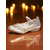 cheap Latin Shoes-Women&#039;s Gold Glitter Mesh Ballet Flats with Embroidered Lace - Professional Dance Shoes for Stage Performance, Ballroom Practice and Recital Wear
