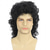 cheap Historical Wigs-Curly Mullet Wigs for Men 80s Black Long Curly Wigs Hippie Rocking 80s Party Cosplay Costume Anime Heat Resistant Synthetic Hair Wig 70&#039;s Wig