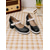 cheap 1950s-Women&#039;s 1950s Mod Mary Jane Heels - Retro Blue and White Round Toe Chunky Heel Shoes with Strap for Vintage Outfits, Tea Parties or Daily Wear