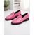 cheap Women's Slip-Ons &amp; Loafers-Women's Glossy Faux Leather Loafers with Round Toe and Low Heel, Elegant Slip-On Work Shoes for Urban Professionals, All-Day Wear