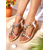 cheap Wedge Sandals-Women's Bohemian Wedge Sandals with Colorful Beaded Embellishments – Ethnic Style Open-Toe Summer Shoes for Beach, Vacations, and Casual Outings