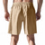 cheap Classic-Men's Shorts Linen Shorts Summer Shorts Beach Shorts Drawstring Pocket Elastic Waist Stripes Comfort Breathable Short Beach Vacation Holiday Hawaiian Boho Black Navy Blue