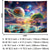 cheap Blacklight Tapestries-Blacklight Tapestry Glow in the Dark Glow Party UV Reactive Galaxy Trippy Misty Mushroom Nature Landscape Hanging Tapestry Wall Art Mural for Living Room Bedroom