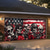cheap 4th of July-Halloween Door Decorations Garage Door Cover Skull 4th of July Independence Day Outdoor Banner Large Backdrop for Holiday Outdoor Garage Door Home Wall Decorations