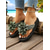 abordables Sandales de Vacances-Tongs à fleurs beiges pour femmes avec semelle coussinée, sandales de plage décontractées pour les vacances d&#039;été et la détente au bord de la piscine