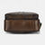 cheap Men&#039;s Bags-Men’s Brown Leather Crossbody Bag with Multiple Zipper Pockets and Adjustable Strap, Vintage Small Shoulder Bag for Travel, Work and Daily Use