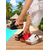 cheap Vacation Sandals-Women&#039;s Black and White Cork Wedge Sandals with Rhinestone Accents  Casual Summer Slip-On Shoes for Beach Trips and Vacation Outfits