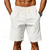 cheap Classic-Men's Shorts Linen Shorts Summer Shorts Beach Shorts Drawstring Pocket Elastic Waist Stripes Comfort Breathable Short Beach Vacation Holiday Hawaiian Boho Black Navy Blue