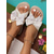 cheap Slide Sandals-Women's Floral Bow Slip-On Rope Sandals – Cute Summer Beach Slides with Woven Sole for Vacations, Garden Parties, and Casual Daily Wear