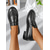cheap Women's Slip-Ons &amp; Loafers-Women's Glossy Faux Leather Loafers with Round Toe and Low Heel, Elegant Slip-On Work Shoes for Urban Professionals, All-Day Wear
