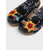 cheap Women's Clogs &amp; Mules-Women's Purple Floral Leather Slip-On Clogs with 3D Flower Appliqué – Vintage Bohemian Comfort Shoes for Casual Wear, Gardening, and Travel