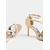 baratos Sandálias de salto-elegantes sapatos de casamento peep toe de cetim nude para mulheres - salto agulha confortável com tira no tornozelo, perfeitos para eventos noturnos