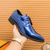 baratos Sapatos Oxford-sapatos masculinos de couro envernizado verde com cadarço – sapatos formais brilhantes com acabamento polido, ideais para casamentos e celebrações noturnas