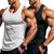 cheap Tank Tops-Men&#039;s Tank Top Vest Top Undershirt Sleeveless Shirt Sleeveless Crew Neck Summer Plain Fashion Designer Basic 2 Piece Vacation Street Going out Black White Black+White Top Tee for Men