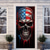 cheap Halloween Door Covers-Halloween Skull Door Decorations Door Covers 4th of July Patriotic Independence Day Backdrop Indoor/Outdoor Door Banner for Front Door Farmhouse