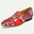 billiga Premium läder Loafers-Röda premium herrslip-ons i kohud med blombroderi och spänne – trendiga slip-ons för kvällsfester, bröllop och formella sammankomster