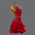 baratos vestido de competição-Vestido de dança latina com borlas de strass, traje feminino para performance de salsa, sem mangas, festa, samba chacha, roupa de dança de palco
