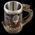 abordables Tazas-Taza de pirata vikingo con cabeza de dragón medieval, taza de regalo para Oktoberfest, taza de cerveza de resina 3D con revestimiento de acero inoxidable, artículos de bar góticos para decoración del hogar, pub o taberna.