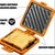 preiswerte Barausstattung-Toastie-Sandwichmaker für die Mikrowelle, antihaftbeschichtete Sandwich-Grillpfanne für die Mikrowelle für ein schnelles Frühstück, benutzerfreundlicher Brottoaster mit Farbbox, tragbares Küchengerät
