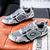 cheap Casual Sneakers-Men's Yellow Sports Sneakers with Black Accents - Lightweight Design, Breathable, Ideal for Running, Sports and Active Lifestyle