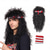 cheap Historical Wigs-80s Wig For Men Long Curly Black Rocker Cosplay Wig For Halloween(Only Wigs)