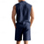 cheap Men&#039;s Tee Sets-Men&#039;s T-shirt Suits 2 Pieces Outfits Tee &amp; Shorts Sleeveless Lapel Summer Plain Fashion Casual 2 Piece Vacation Daily Wear Going out Black White Yellow Top Tee for Men