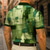 economico Polo geometrica da uomo-Per uomo Polo Casuale Sportivo Collo ripiegato Manica Corta Moderno Tempo libero Geometrico Linea Tasca Bottoni Estate Rosso rubino Rosso Polo