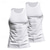 cheap Tank Tops-Men&#039;s Tank Top Vest Top Undershirt Sleeveless Shirt Sleeveless Crew Neck Summer Plain Fashion Designer Basic 2 Piece Vacation Street Going out Black White Black+White Top Tee for Men
