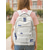 abordables Sacs à dos de Collège-Sac d'école unisexe imperméable, sac d'école multi-compartiments de grande capacité, design mignon, sac d'école léger pour étudiant, adapté au collège et à un usage quotidien