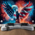 cheap 4th of July-4th of July Hanging Tapestry Patriotic Independence Day Eagle Wall Art Large Mural Decor Photograph Backdrop Home Bedroom Living Room Decoration