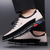 preiswerte Lässige Schnürschuhe-Herren Derby Spaziergang Lässig PU Leder Stoff Bequem Rutschfest Atmungsaktiv Schnürung Gelbbraun Schwarz Weiß Herbst Winter