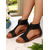 cheap Vacation Sandals-Women&#039;s White Cutout Flat Sandals with Floral Pattern – Casual Summer Shoes with Zipper Closure for Daily Wear, Beach, and Travel