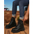 cheap Combat Boots-Women&#039;s Brown Lace-Up Combat Boots with Side Zipper and Chunky Lug Sole – Stylish Outdoor Ankle Boots for Fall, Winter, and Casual Streetwear