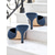 cheap Stiletto Heels-Women&#039;s Pointed Toe Denim Mules with Buckle and Eyelet Detail - Casual Chic Slip-On Heels for Everyday Outfits and Romantic Dates