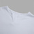 ieftine tricouri de bază-Bărbați Tricou Manșon scurt În V Vară Simplu Modă Clasic Casual Simplu Casual Stradă Sport Alb Top tricou pentru bărbați