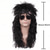 cheap Historical Wigs-80s Wig For Men Long Curly Black Rocker Cosplay Wig For Halloween(Only Wigs)