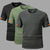 ieftine tricouri de bază-Bărbați Tricou Manșon scurt Mânecă scurtă Stil Nautic Vară Culoare solidă Simplu Sport &amp; Outdoor Casual Uscare rapidă De Bază Simplu Casual Fitness Casul / Zilnic Alb+Negru+Albastru Alb+negru+verde