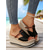 billiga Semester Sandaler-Svarta damplatåsandaler med espadriller och flätad jutesula – avslappnade strandskor med kilklack för sommarsemester, resortkläder och kustkläder