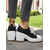 cheap Women&#039;s Sneakers-Women’s Black Platform Chunky Heel Canvas Sneakers – Lace-Up Retro Street Style Shoes for Teens and Young Adults for Daily Walks Campus Life and Casual Outings