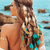 abordables Accessoires de coiffure-Bandeau à plumes bohème, coiffe hippie, coiffe de costume gitane indienne, accessoires de cheveux bohèmes pour femmes et filles, bleu rouge
