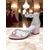 cheap Cocktail-Women&#039;s Purple Satin Block Heel Sandals - Crystal Embellished Ankle Strap Evening Shoes for Elegant Banquets and Cocktail Parties