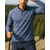 ieftine Topuri-Bărbați Hanorac polo Top de alergare Top de drumeție Manșon Lung Guler de stand Tricou Tee Topuri În aer liber Uscare rapidă Ușor Elastic Respirabil Primăvară Toamnă Sfert de fermoar Poliester Gri